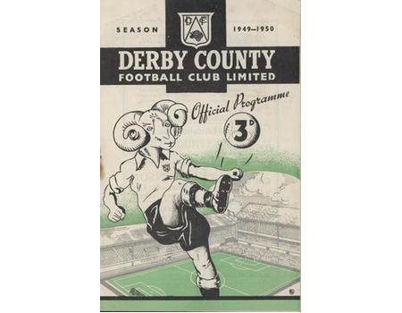 DERBY COUNTY V ARSENAL 1949-50 FOOTBALL PROGRAMME