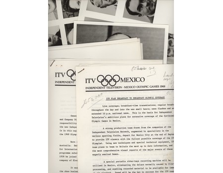 MEXICO 68 - INDEPENDENT TELEVISION FOLDER PRESS PACK