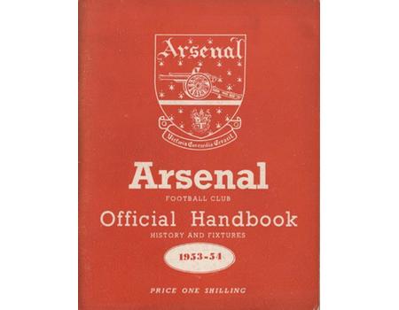 ARSENAL FOOTBALL CLUB 1953-54 OFFICIAL HANDBOOK