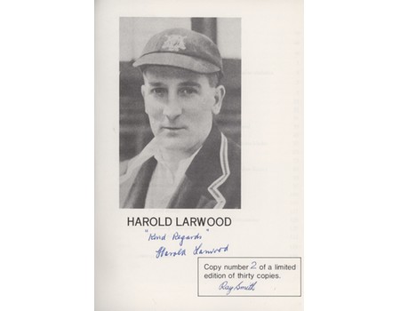 HAROLD LARWOOD - NOTTINGHAMSHIRE & ENGLAND
