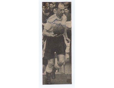 RON BURGESS (TOTTENHAM HOTSPUR) SIGNED MAGAZINE PHOTOGRAPH