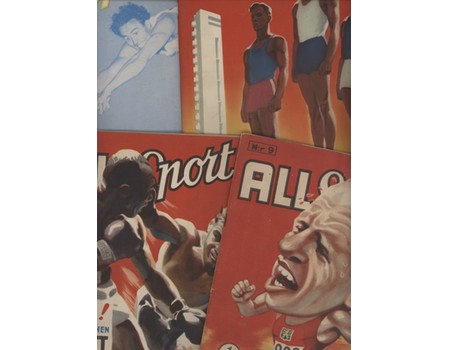 ALL SPORT - NOS.8-10 (1952); NO.9 (1954); NO.1 (1957) (5 ITEMS)