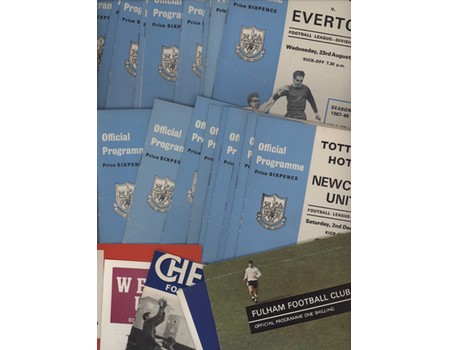 TOTTENHAM HOTSPUR 1967-68 FOOTBALL PROGRAMMES (FULL SET OF HOME MATCHES)