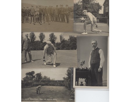 BOWLS RELATED POSTCARDS X5