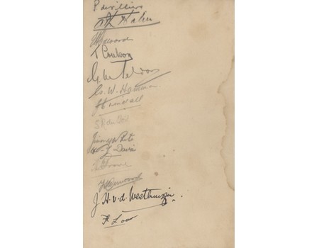 SOUTH AFRICAN RUGBY TOUR OF BRITISH ISLES 1931 SIGNED DINNER MENU