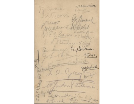 CAMBRIDGE OLD WELLINGTONIANS 1923 SIGNED DINNER MENU