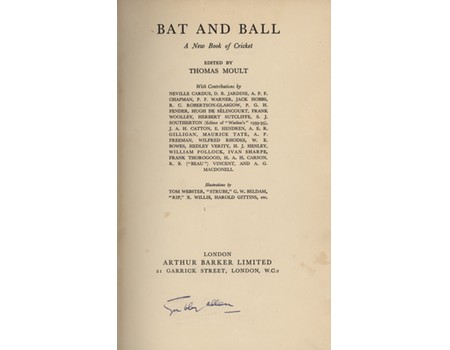 BAT AND BALL: A NEW BOOK OF CRICKET
