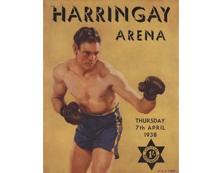 JOCK MCAVOY V LEN HARVEY 1938 BOXING PROGRAMME