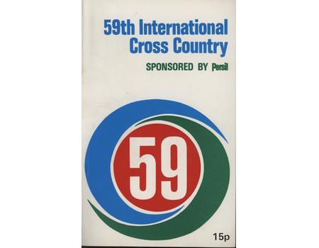 59TH INTERNATIONAL CROSS COUNTRY 1972