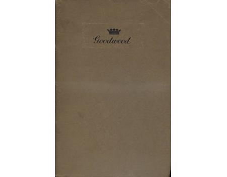 GOODWOOD (1939 GUIDEBOOK)