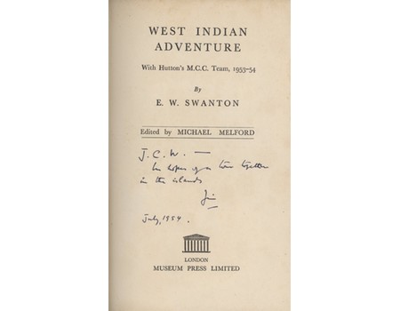 WEST INDIAN ADVENTURE WITH HUTTON