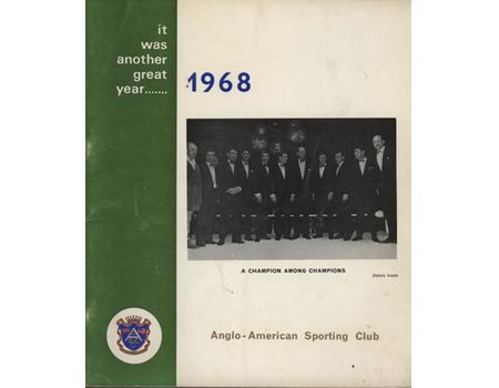 ANGLO-AMERICAN SPORTING CLUB 1968