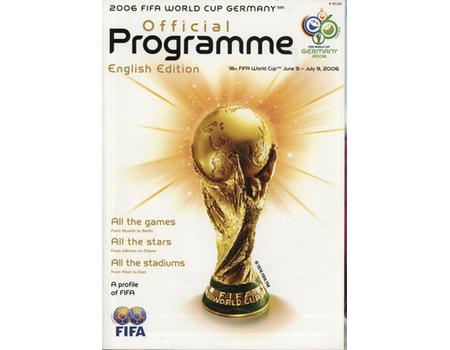 2006 FIFA WORLD CUP GERMANY - OFFICIAL PROGRAMME (ENGLISH EDITION)