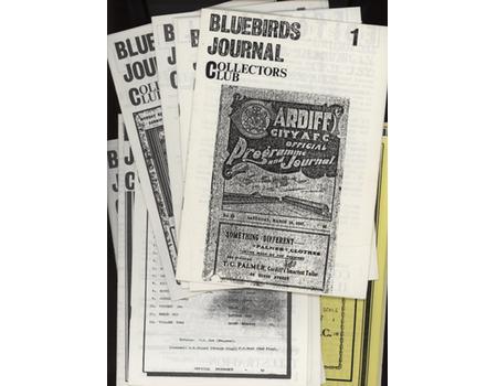 BLUEBIRDS JOURNAL COLLECTORS CLUB (CARDIFF CITY) - ISSUES 1-9 (9 ITEMS)
