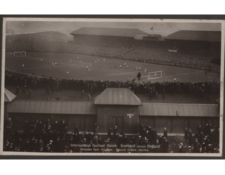 SCOTLAND V ENGLAND 1908 (HAMPDEN PARK) FOOTBALL PHOTOGRAPH