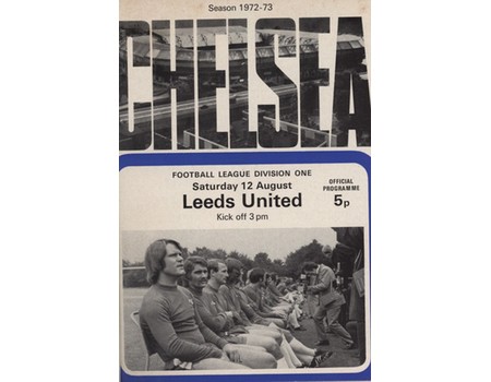 CHELSEA 1972-73 BOUND SET OF HOME FOOTBALL PROGRAMMES