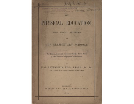 ON PHYSICAL EDUCATION: WITH SPECIAL REFERENCE TO OUR ELEMENTARY SCHOOLS