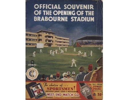 OFFICIAL SOUVENIR OF THE OPENING OF THE BRABOURNE STADIUM 1937