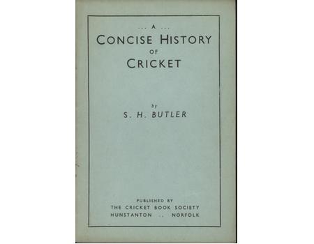 A CONCISE HISTORY OF CRICKET
