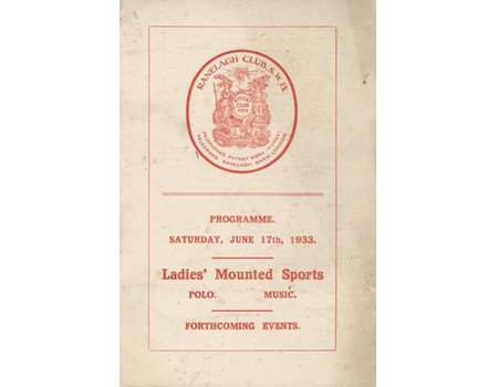 RANELAGH CLUB LADIES