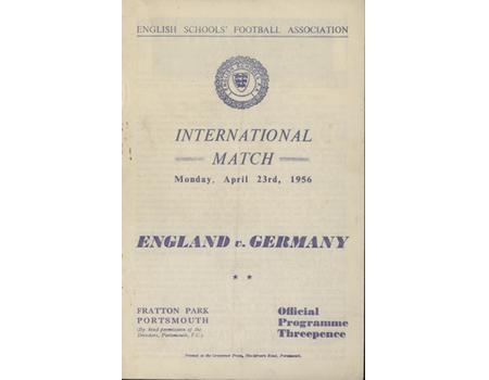 ENGLAND V GERMANY (SCHOOLS