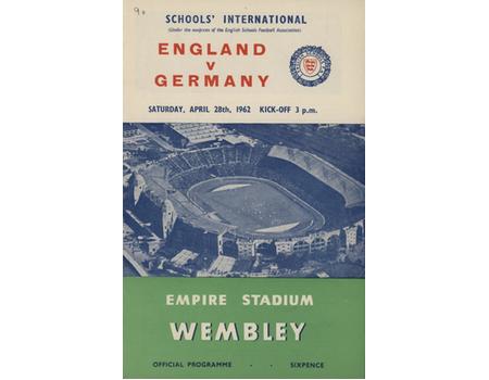 ENGLAND V GERMANY (SCHOOLS