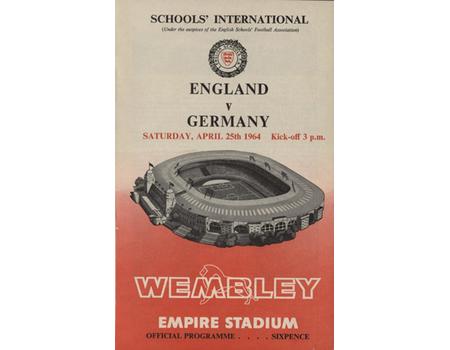 ENGLAND V GERMANY (SCHOOLS