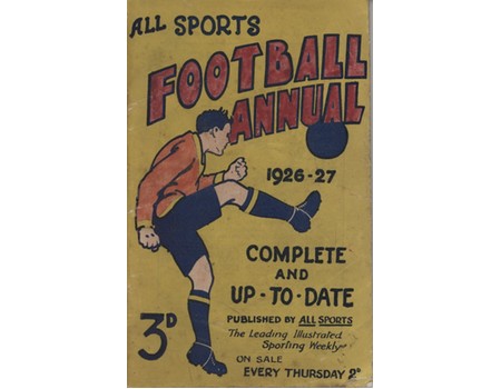 ALL SPORTS FOOTBALL ANNUAL 1926-27