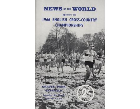 ENGLISH CROSS-COUNTRY CHAMPIONSHIPS 1966 ATHLETICS PROGRAMME