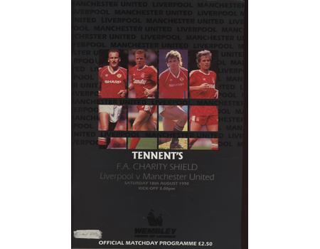 LIVERPOOL V MANCHESTER UNITED (FA CHARITY SHIELD) 1990 OFFICIAL  PROGRAMME