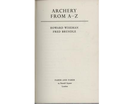 ARCHERY FROM A-Z