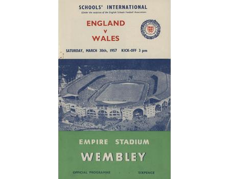 ENGLAND  V WALES (SCHOOLS