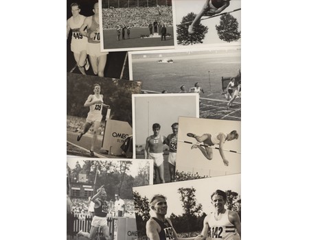 EUROPEAN  ATHLETICS  CHAMPIONSHIPS 1954 (BERN) COLLECTION OF PHOTOGRAPHS (X 59)