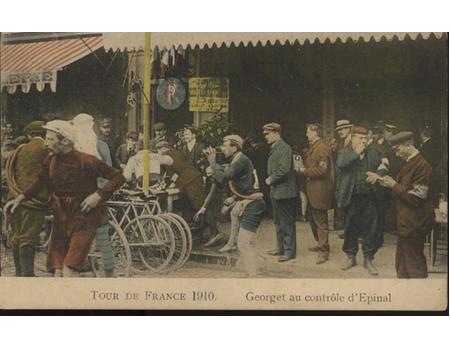 EMILE GEORGET 1910 (TOUR DE FRANCE) CYCLING POSTCARD