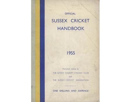OFFICIAL SUSSEX CRICKET HANDBOOK 1955