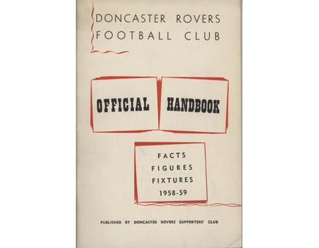 DONCASTER ROVERS FC 1958-59 OFFICIAL HANDBOOK