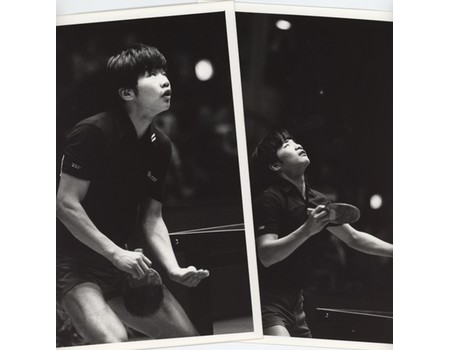 FAN CHANGMAO (CHINA) TABLE TENNIS PHOTOGRAPHS X2