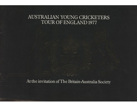 AUSTRALIA YOUNG CRICKETERS TOUR OF ENGLAND 1977 