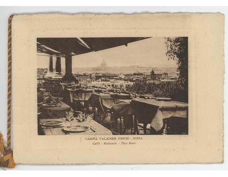 ITALY V ENGLAND 1933 (THEIR FIRST MEETING) FOOTBALL DINNER MENU