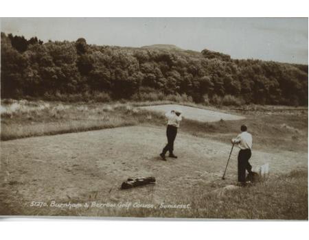 BURNHAM & BERROW GOLF CLUB (SOMERSET) GOLF POSTCARD