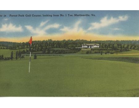 FOREST PARK GOLF CLUB (MARTINSVILLE, VIRGINIA) GOLF POSTCARD
