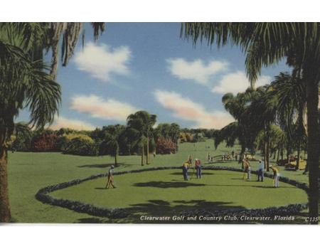 CLEARWATER GOLF AND COUNTRY CLUB (FLORIDA) GOLF POSTCARD