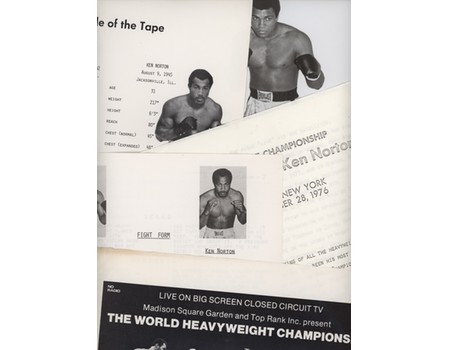 MUHAMMAD ALI V KEN NORTON 1976 BOXING PRESS PACK