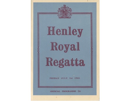 HENLEY ROYAL REGATTA 1966 OFFICIAL PROGRAMME