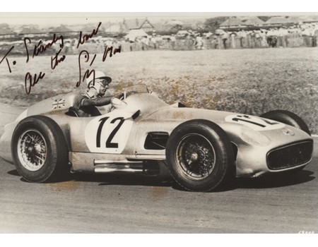 STIRLING MOSS SIGNED PHOTOGRAPH