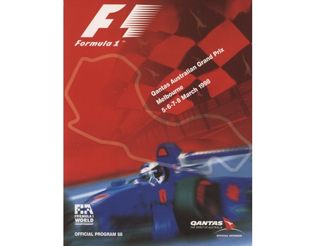 AUSTRALIAN GRAND PRIX 1998 MOTOR RACING PROGRAMME