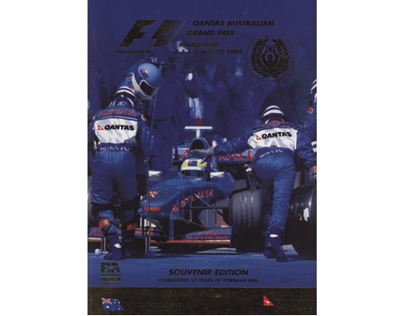 AUSTRALIAN GRAND PRIX 1999 MOTOR RACING PROGRAMME