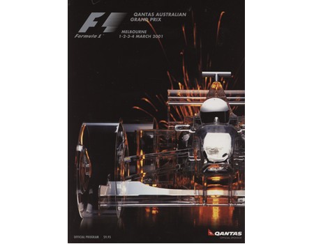 AUSTRALIAN GRAND PRIX 2001 MOTOR RACING PROGRAMME