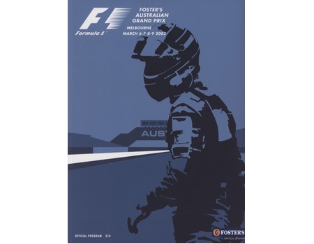 AUSTRALIAN GRAND PRIX 2003 MOTOR RACING PROGRAMME