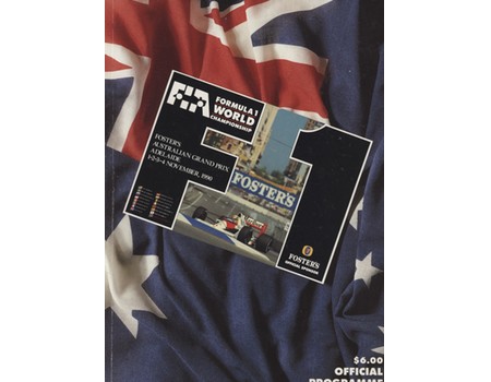 AUSTRALIAN GRAND PRIX 1990 MOTOR RACING PROGRAMME